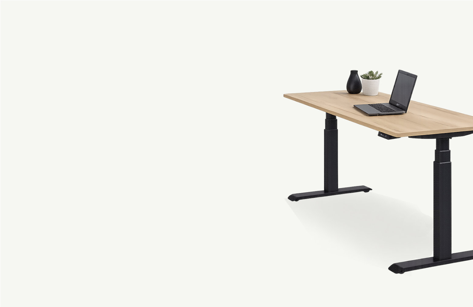 Elektrisch zit-sta bureau voor een ergonomische werkplek