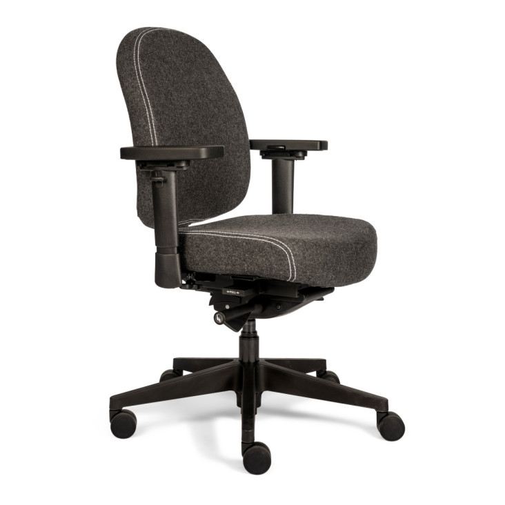Bureaustoel Therapod X compact 603 donkergrijs