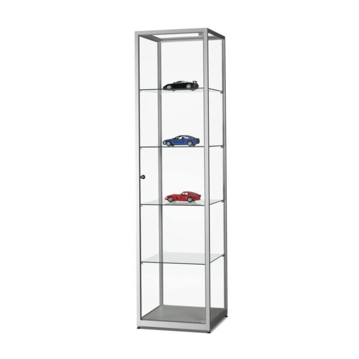 vitrinekast 50 cm wms 500 zilver