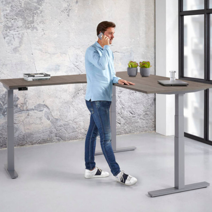 Zit sta hoekbureau elektrisch