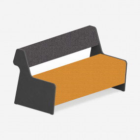 Halbank 2-zits met rugleuning Magnes
