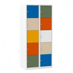Lockerkast met 10 deuren MultiColor