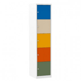 Lockerkast met 5 deuren MultiColor