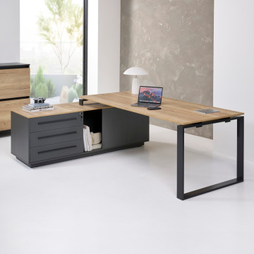 Directiebureau Cube Deluxe als hoekcombinatie in een kantooropstelling