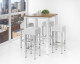 Hoge bartafel 80x80cm