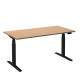 Zit sta bureau elektrisch 160x80 zwart onderstel